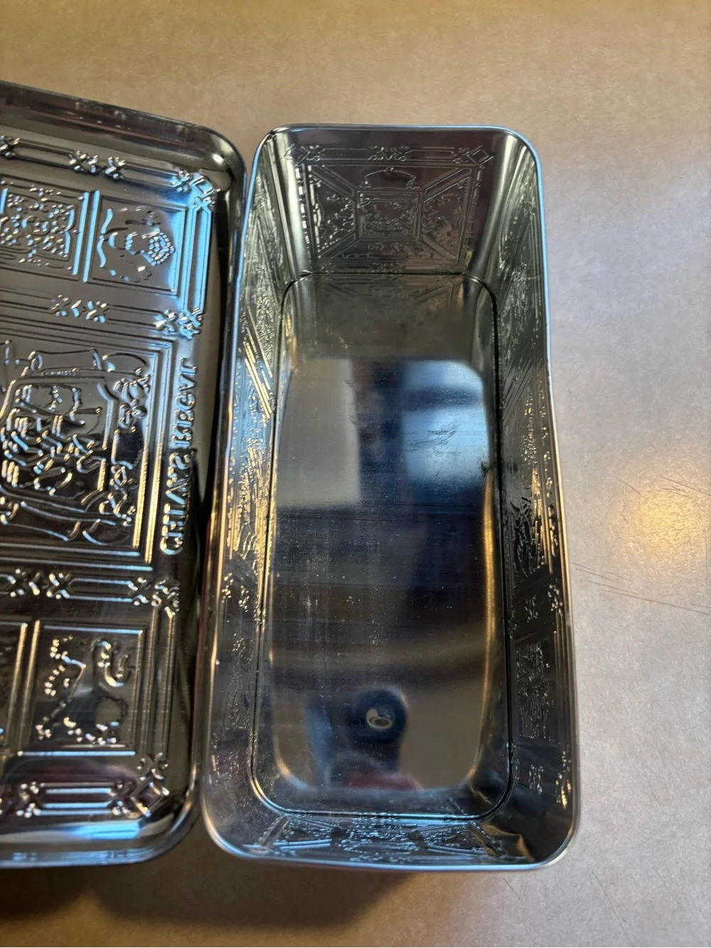 12 Year Decorative Metal Storage Tin - Silver